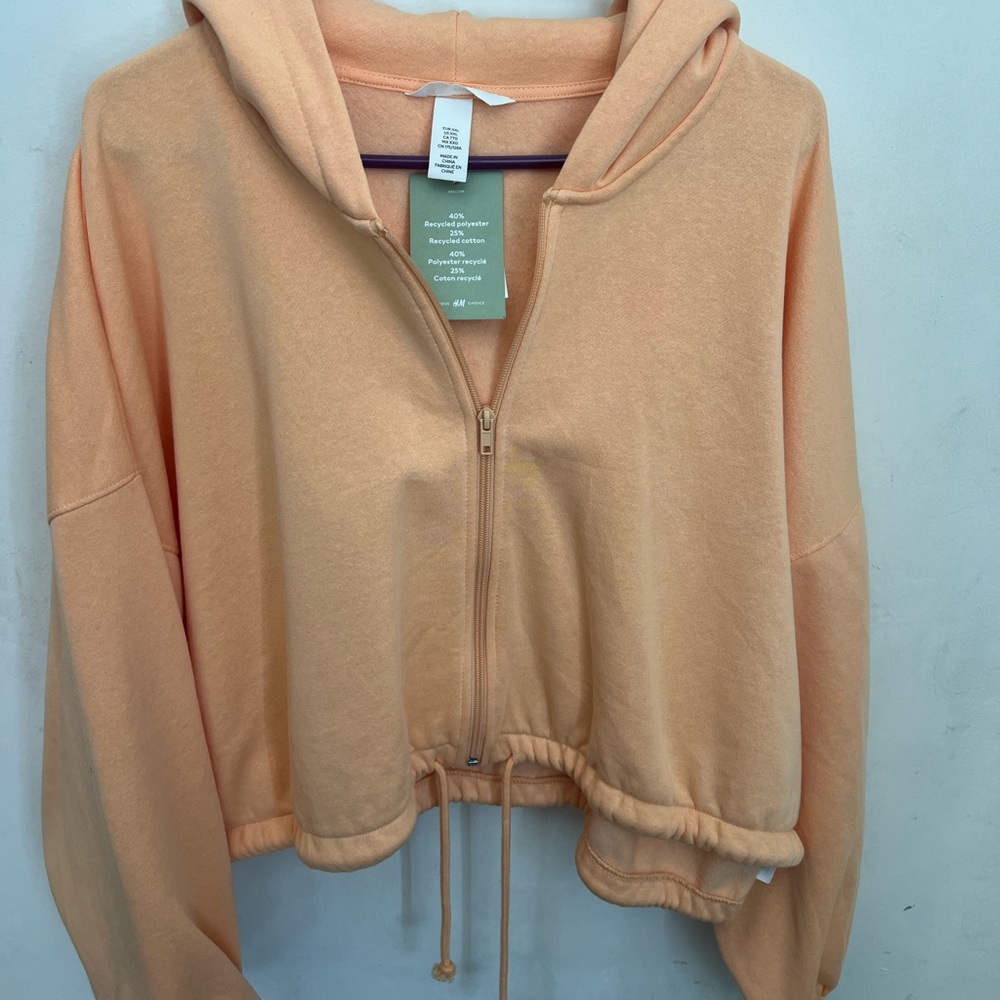 H&M Peach Hooded Jacket